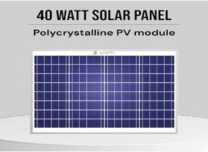 40 Watt Solar Panel